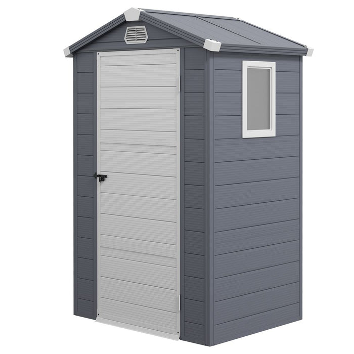 Outsunny Garden Shed Storage with Foundation Kit and Vents