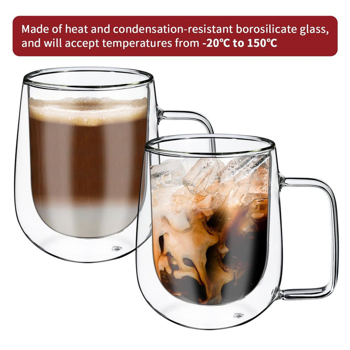 VINSANI DOUBLE WALL GLASSES KOPPU - Elegant, Durable, and Versatile Glassware for Hot or Cold Drinks