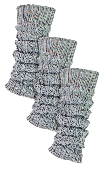 Sock Snob - Ladies 3 Pack Chunky Leg Warmers