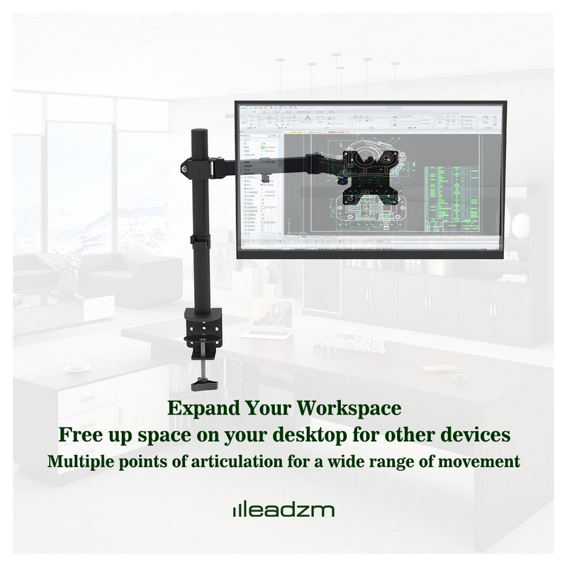 13-27 Inch Movable desktop TV stand TSND-02 Bearing 8Kg/Vese100*100/90° tilt/360° rotation/180° swivel