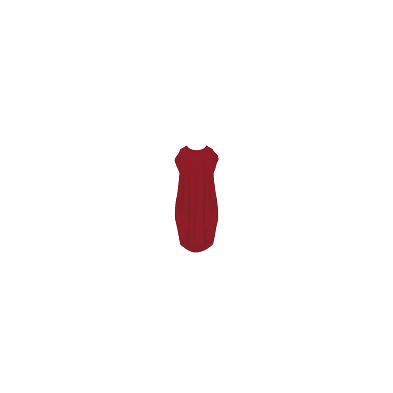 Ladies Short Sleeve Italian Legen Look pocket Baggy Dress