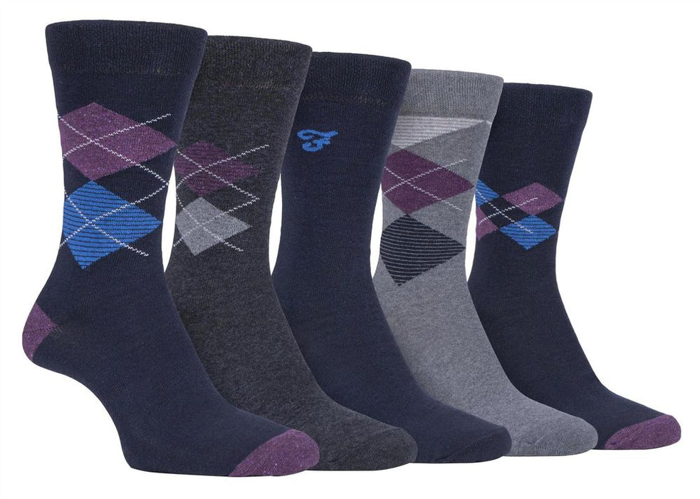 5 Pack Farah Classic Patterned Socks  - FCS270