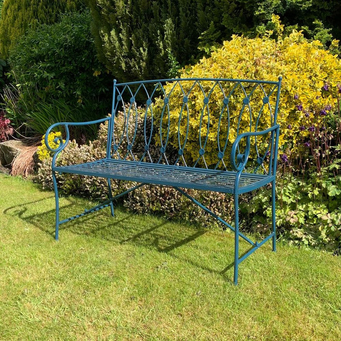 Premium Quality 109CM Blue 2 Seater Bench - Buy with Confidence!