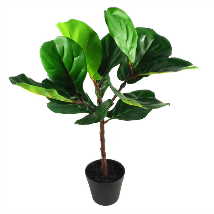 Premium 60cm Fiddle Fig Plant - Lifelike Artificial Décor for All Spaces