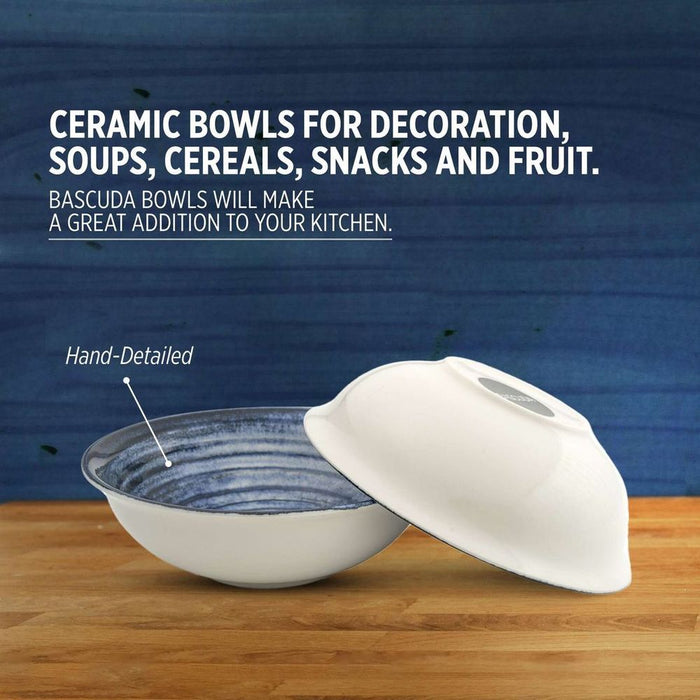 Porcelain Soup-Cereal Bowl Pebble Deep Ocean 17cm