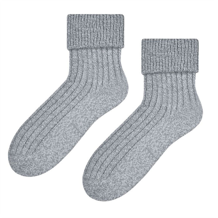 Ladies 1 Pair Wool Turnover Bed Socks by Steven