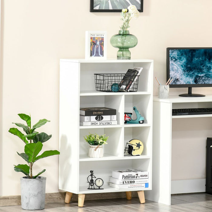 Premium White Bookcase Cube Storage - High Quality, Durable Design for Home Organization