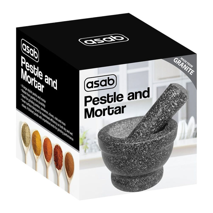 Premium Granite Pestle & Mortar Set - Grind Spices & Herbs Like a Pro!