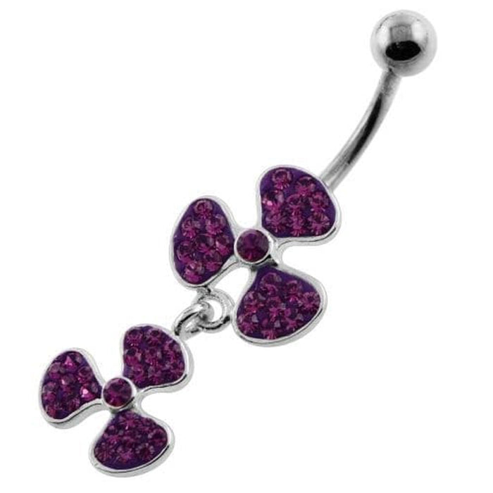 Multi Jeweled Bio-Hazard Navel Belly Piercing