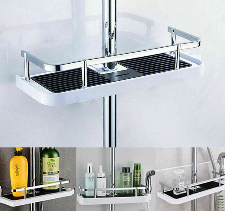 No Drilling Shower Shelf Bathroom Shower Caddy Rack Storage Organiser UK