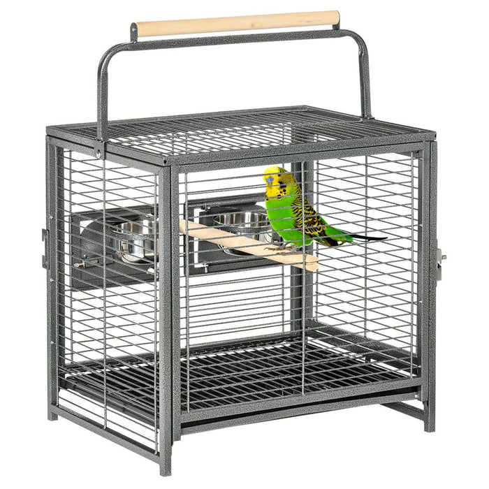 Premium Parrot Cage - Spacious & Portable Carrier - Ideal for Cockatiels, Conures, African Greys