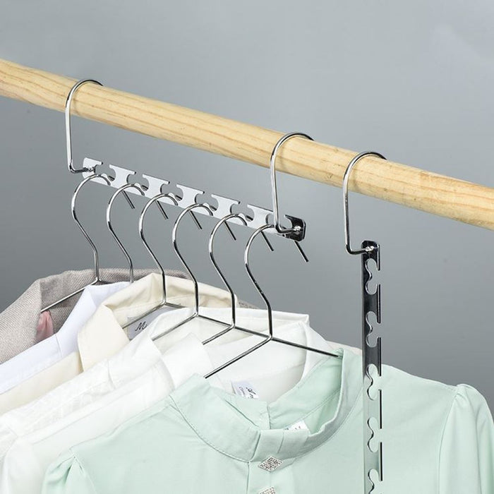 Metal Hangers Space Saving Hangers For Closet, Magic Clothes Wardrobe Clothing Organizer - Design Y