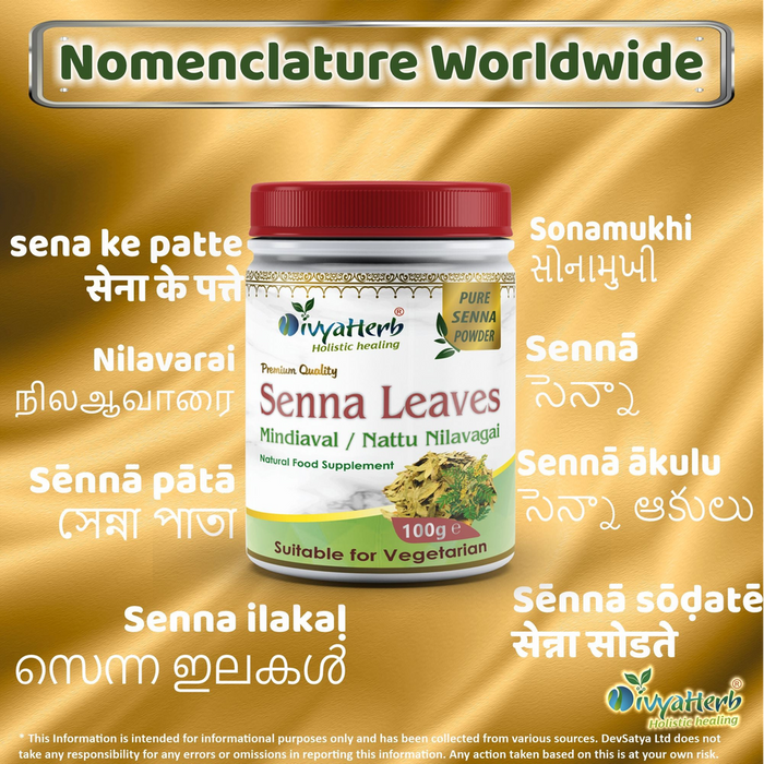 Senna Leaves Powder (Mindiaval) - Premium Quality Herbal Medicine for Traditional Wellness