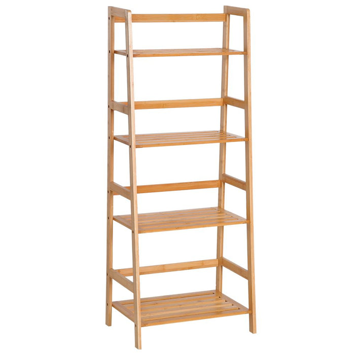 Bookshelf, 4-Tier,Bamboo, 48Lx30Wx119H