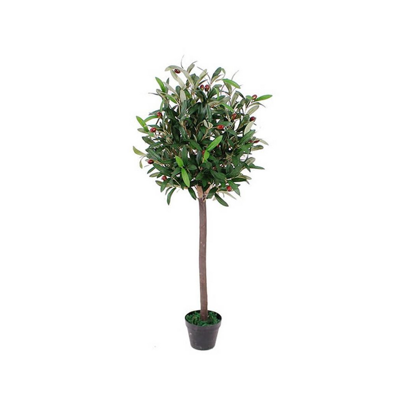 90cm Artificial Olive Bay Style Topiary Fruit Tree