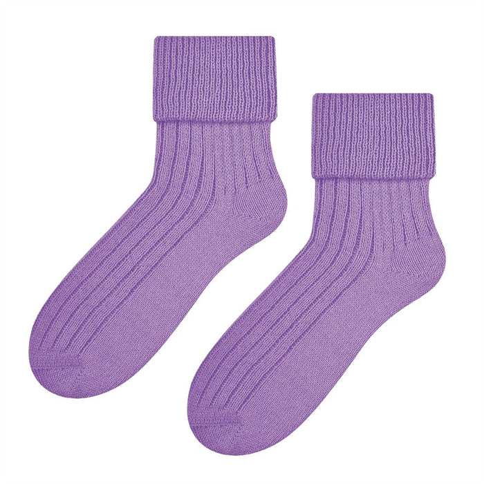 Ladies 1 Pair Wool Turnover Bed Socks by Steven