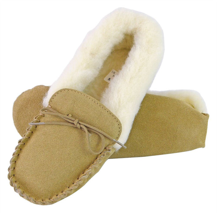 Glencroft Unisex Adults Lambswool Lined Moccasin Slippers