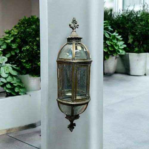 80CM METAL GARDEN WALL LANTERN