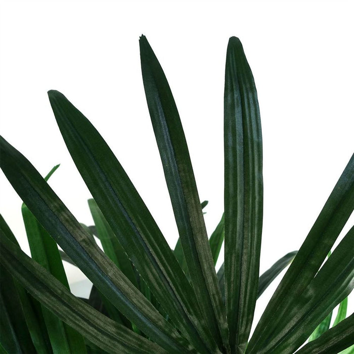 100cm Raphis Palm Artificial Tree - Realistic Silk Leaves - Natural Trunk - Perfect for Any Space