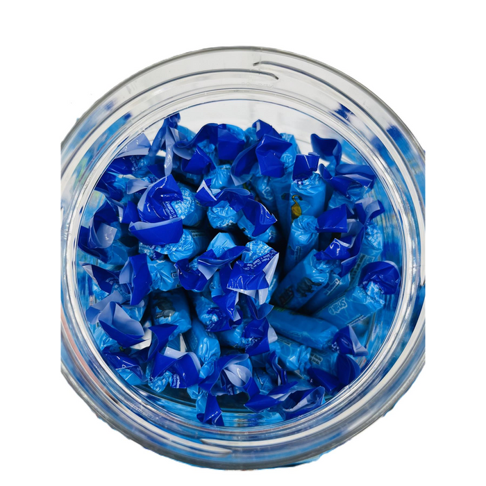 Blue Raspberry Jungle Jollies Jar - Fruit Flavour Chewy Candy - Imported USA - Date Assured - Simway Sweets