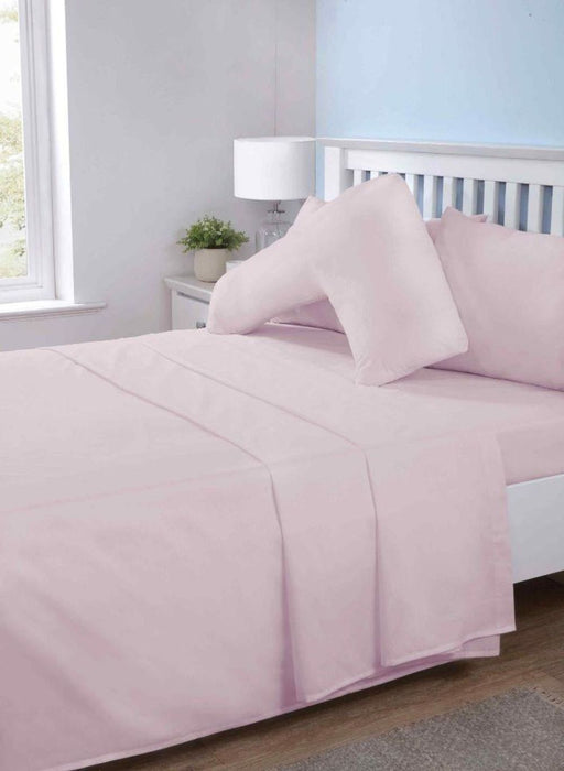 Prestige Collection: Opus Plain Dyed Fitted Sheets - Single - Pastel Pink