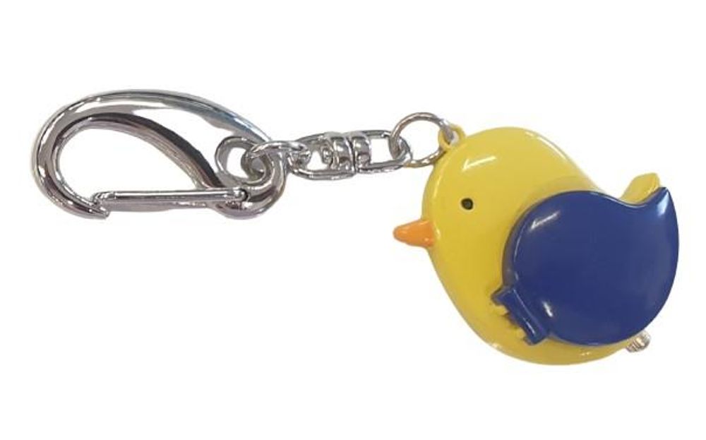 Imperial Key Chain Clock Bird Yellow/Blue, High-Quality, Limited Clearance Stock