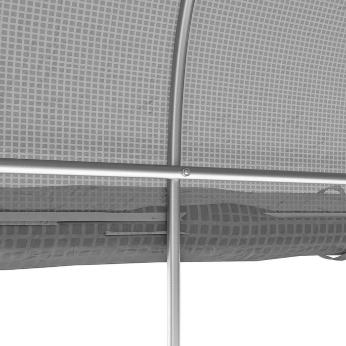 Premium 3x2m Polytunnel Greenhouse: Roll Up Sidewalls, Mesh Door, Plant Labels - Enhance Your Gardening Experience!