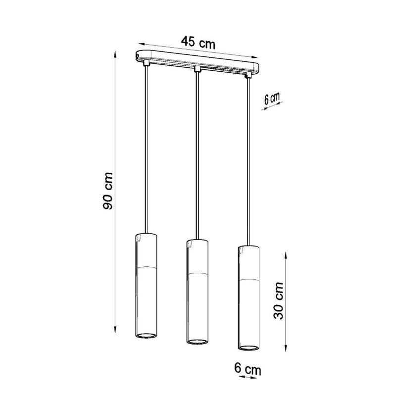 Pendant lamp steel, wood Pablo modern Design GU10