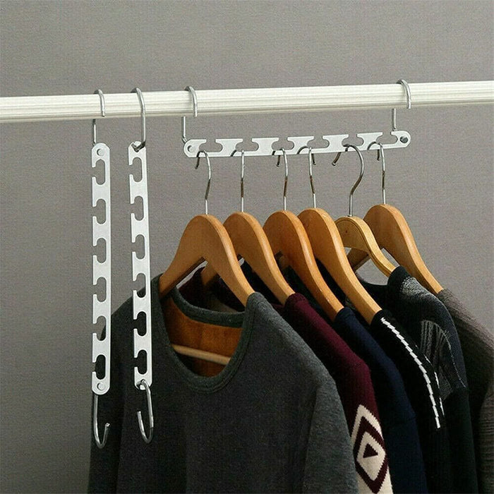 Space Saving Hangers Holder Clothing Rack Hanger Multiple Hangers - Magic Space Saver Wardrobe Organiser Hangers - Design U