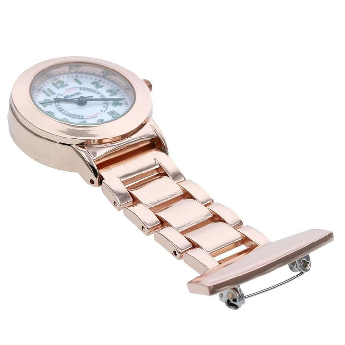 Ravel Nurses Watch - Rose Gold R1101ELR - EL Backlight - Quality Quartz Movement