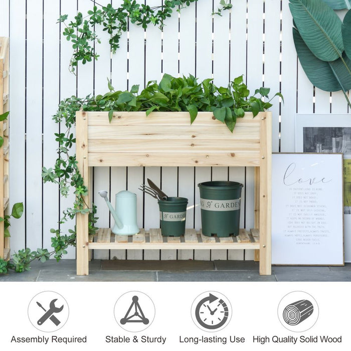 Premium Wooden Plant Stand – Durable, Tall Flower Bed Box, 100x40x84cm – Quality Craftsmanship