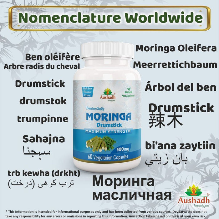 Moringa Oleifera Capsule: Nutrient-Rich Ayurvedic Powerhouse for Weight Loss, Detox, and Digestion Boost