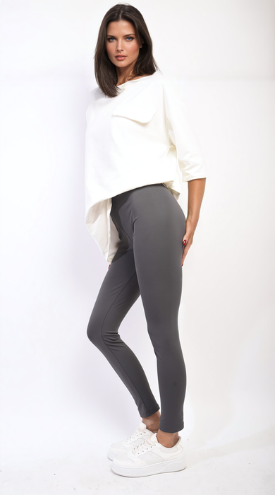 Ultimate Comfort Second Skin Leggings - Wide Waistband, Stretchy Fabric