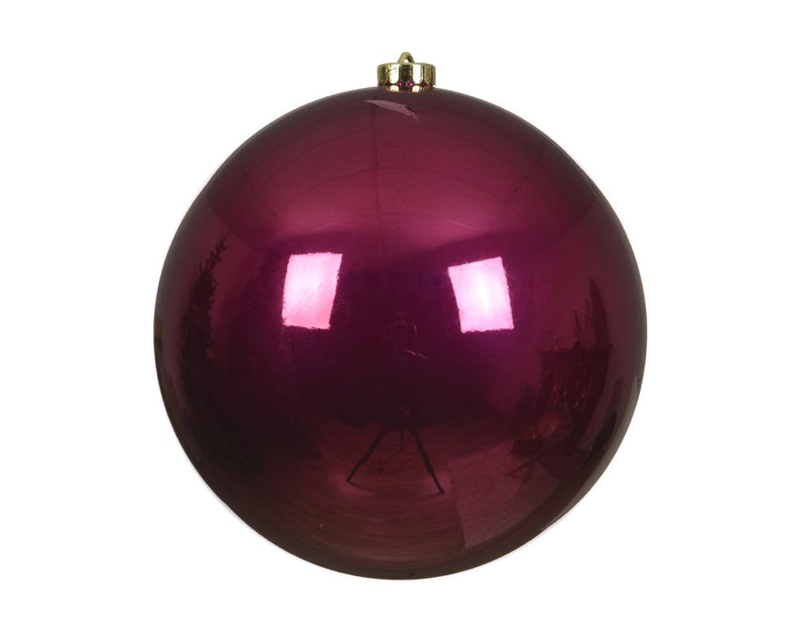 Shatterproof Pink Pomegrante Bauble 14cm - Christmas