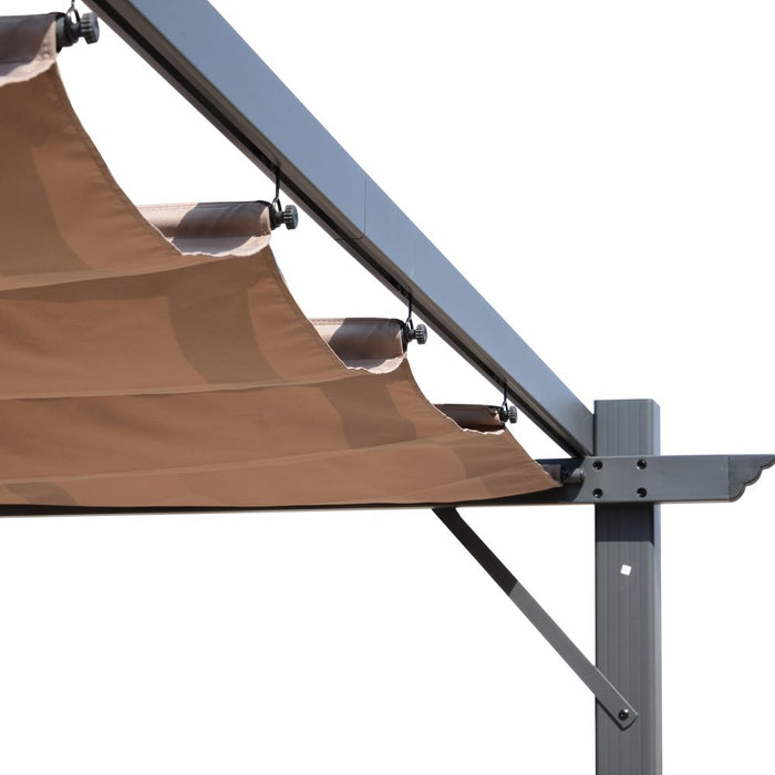 Premium Pergola Awning - 3x3m Size - Brown/Black - Durable & Stylish