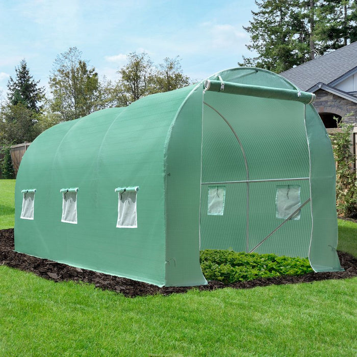 Premium Walk-in Greenhouse Tunnel - Durable, Weather-resistant Design - Ideal for Year-round Gardening