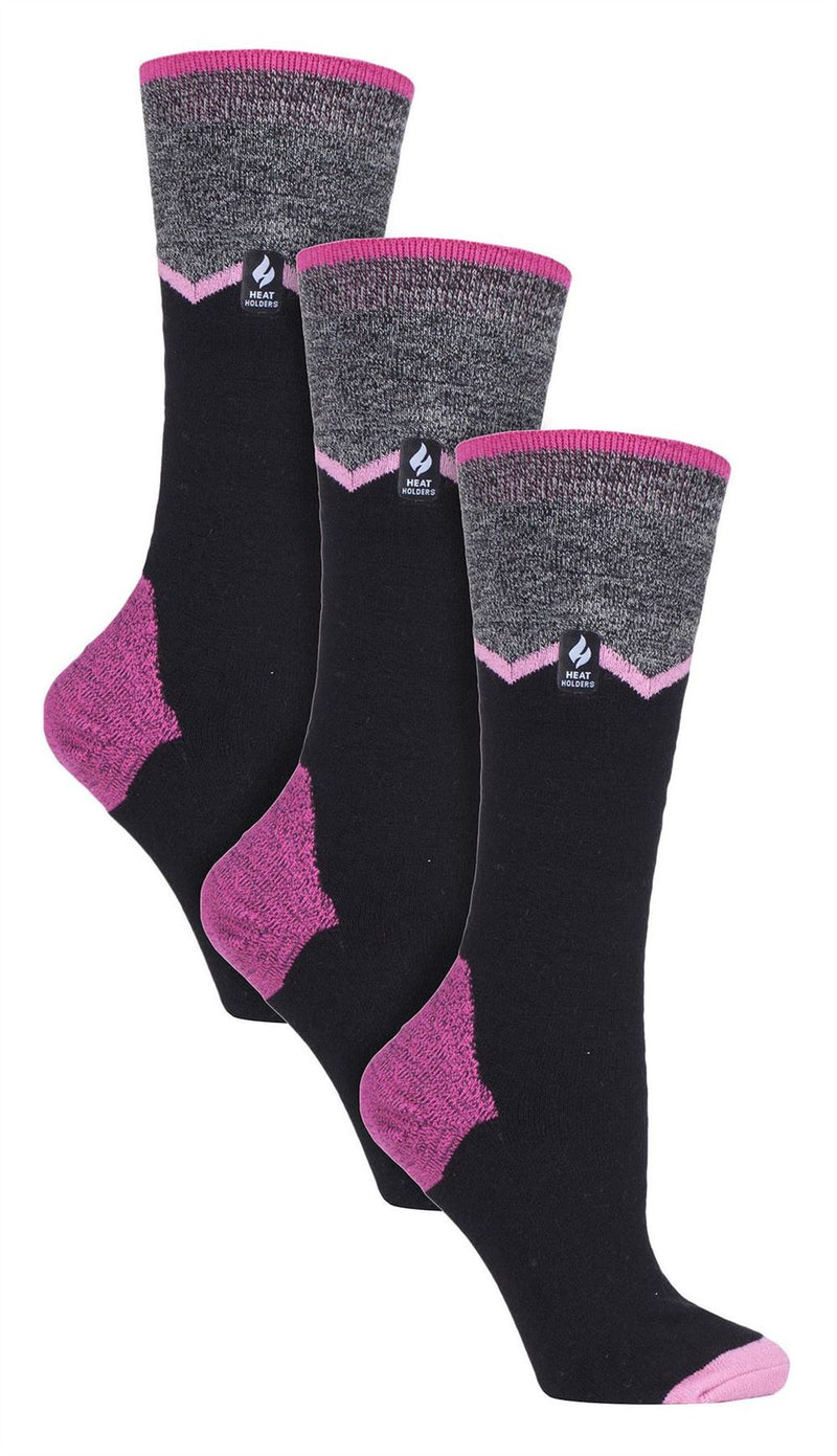 3 PACK LADIES HEAT HOLDERS ULTRA LITE SKI SOCKS
