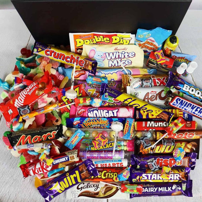 Large Mega Mix Chocolate & Retro Sweets Hamper - 2kg Pick N Mix, Cadbury, Nestle, Mars - Perfect Gift!