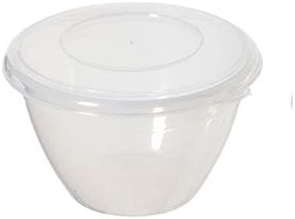 Whitefurze 1.2L Pudding Bowl - Microwave & Freezer Safe - High Quality Plastic - Dishwasher Safe