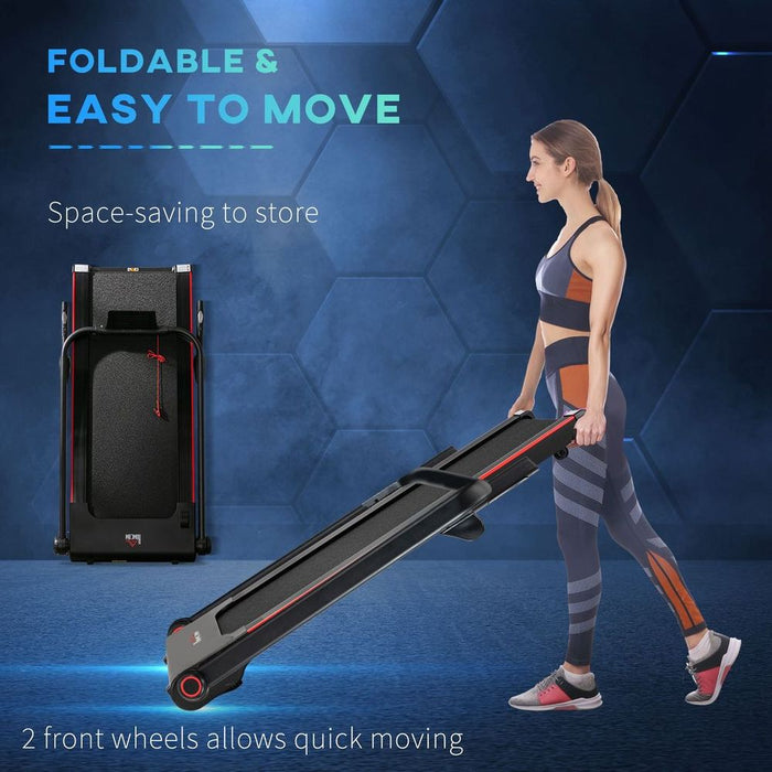 High-Speed Electric Folding Treadmill - Portable & Safe for Home Workouts