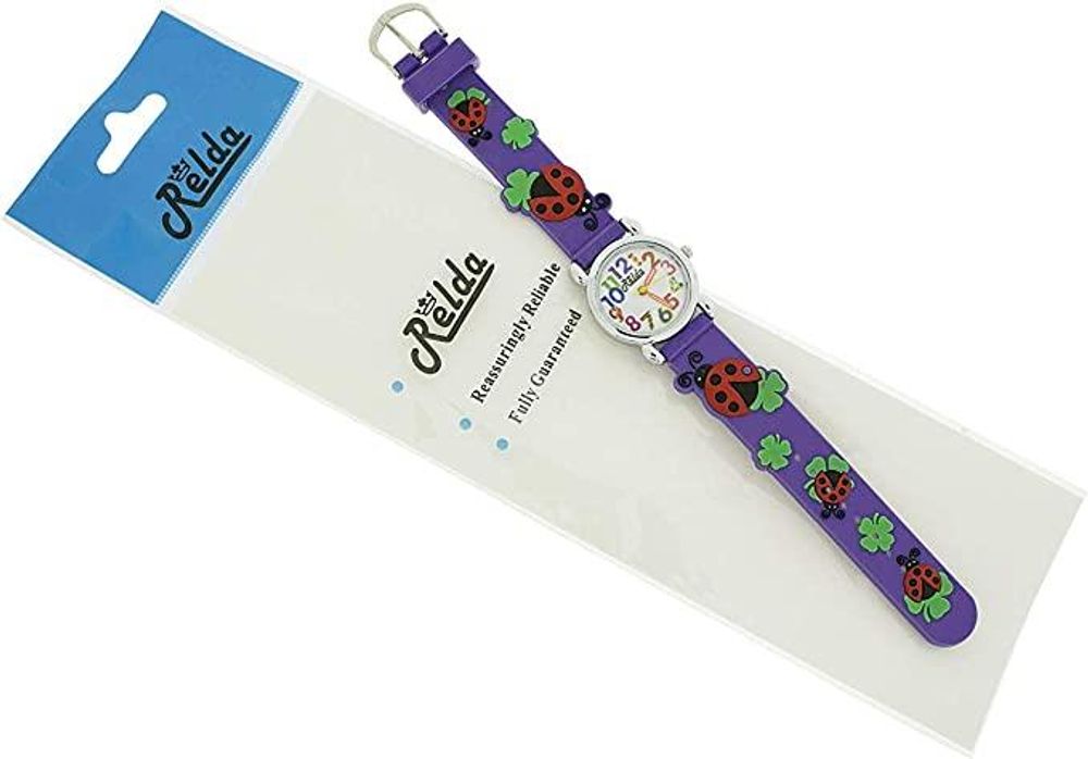 Relda Children's Ladybird Silicone Strap Girl's Watch REL105