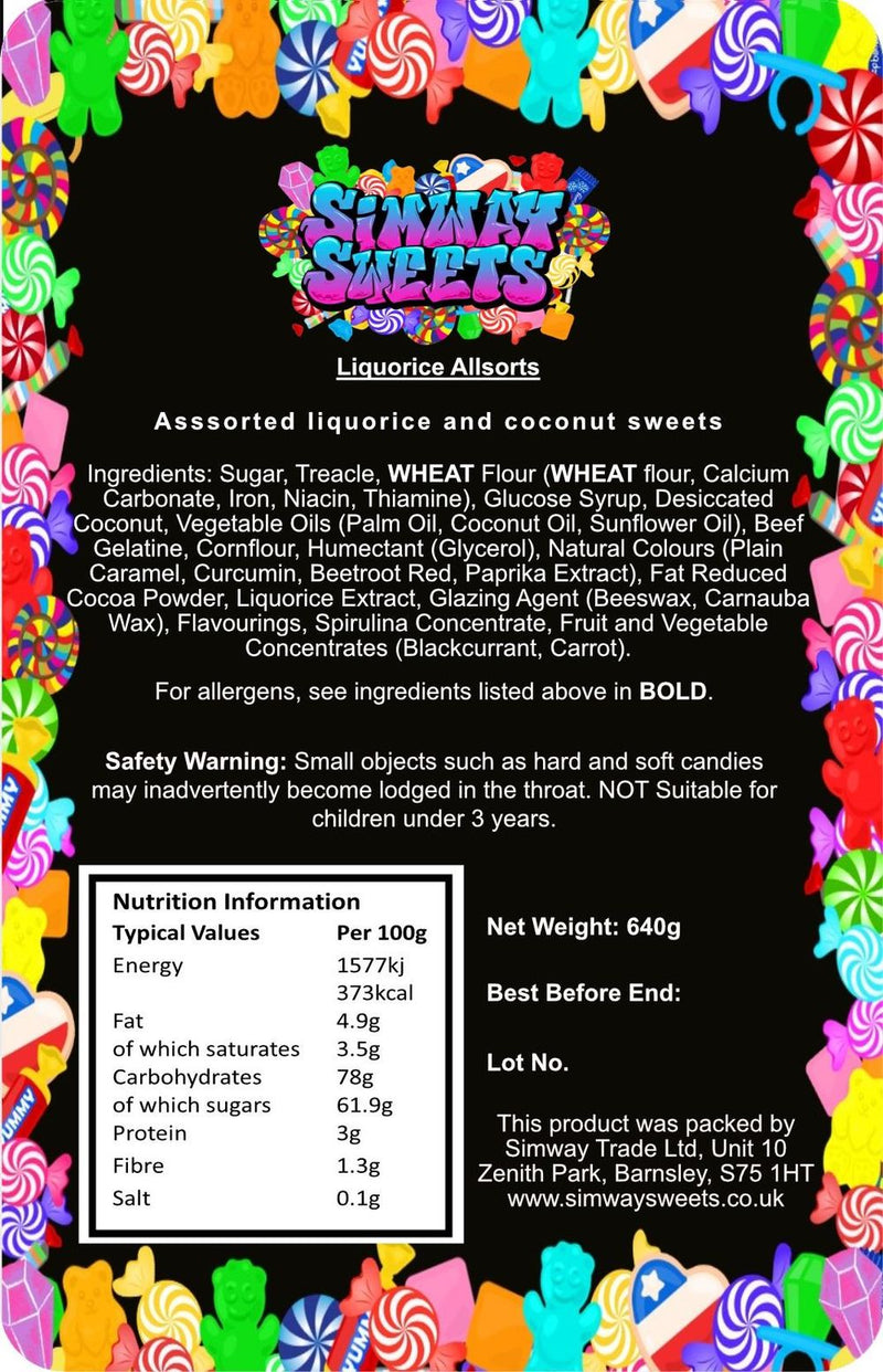 Retro Liquorice Allsorts Gift Jar | High Quality Sweets