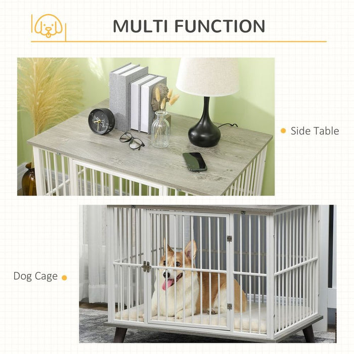 PawHut Dog Crate Furniture, Indoor Dog Kennel Side Table