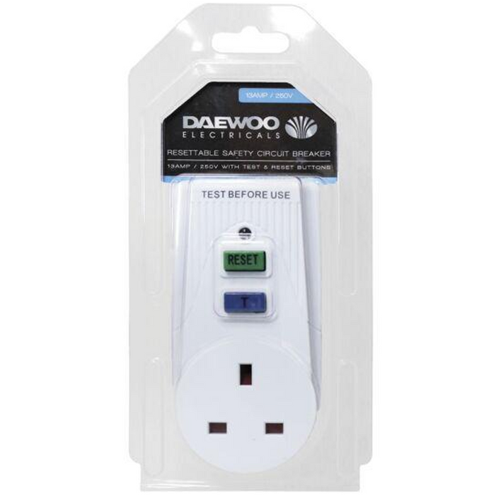 Daewoo RCD Adaptor Circuit Breaker- White