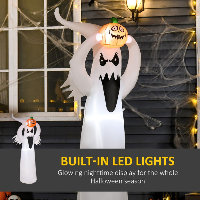 6FT 1.8m LED Halloween Inflatable Deco Floating Ghost & Pumpkin Party Outdoors