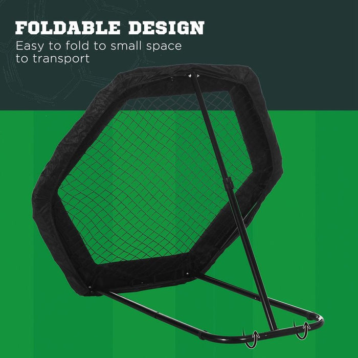 Foldable Rebounder Net - High-Quality Football Training - Adjustable Angles - Improve Skills Now!