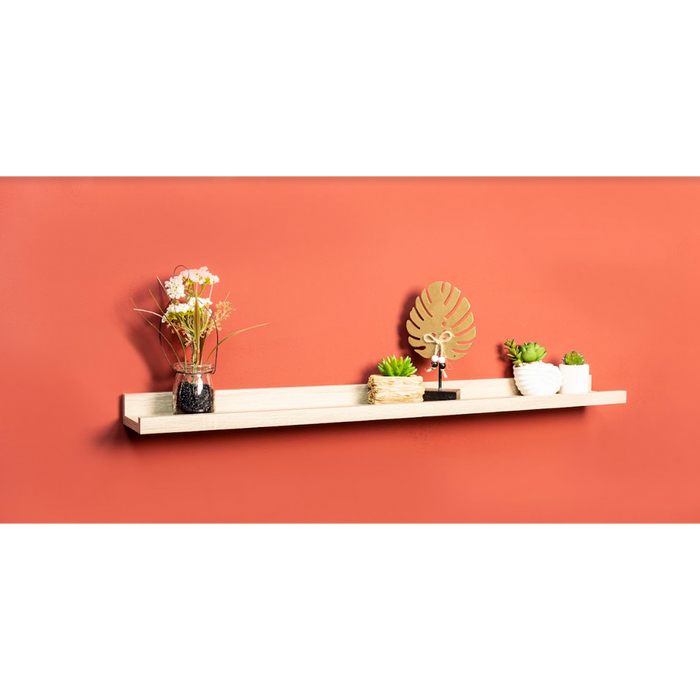 Premium OAK Floating Wall Shelf - Set of 2 | Quality MDF | 80cm | Professional Seller