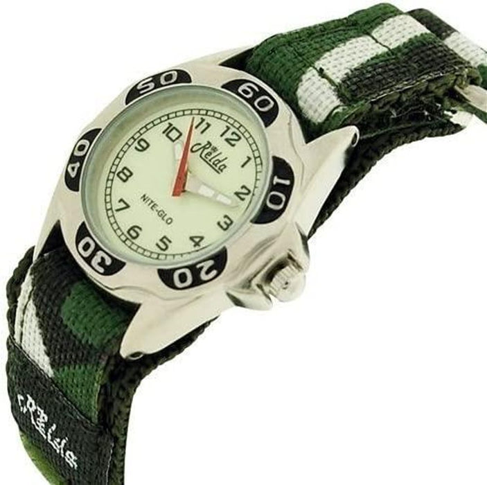 Relda Kids Nite-Glo Camo Easy Fasten Watch REL64