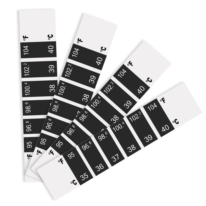 Premium Quality 4-Pack Temperature Strips - Accurate Readings, Easy to Use