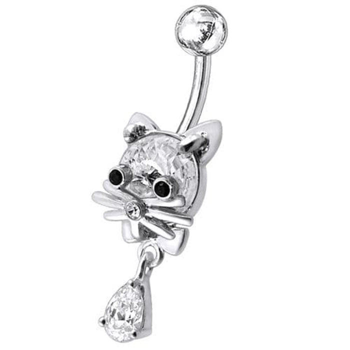 Jeweled Cat Dangling Navel Banana